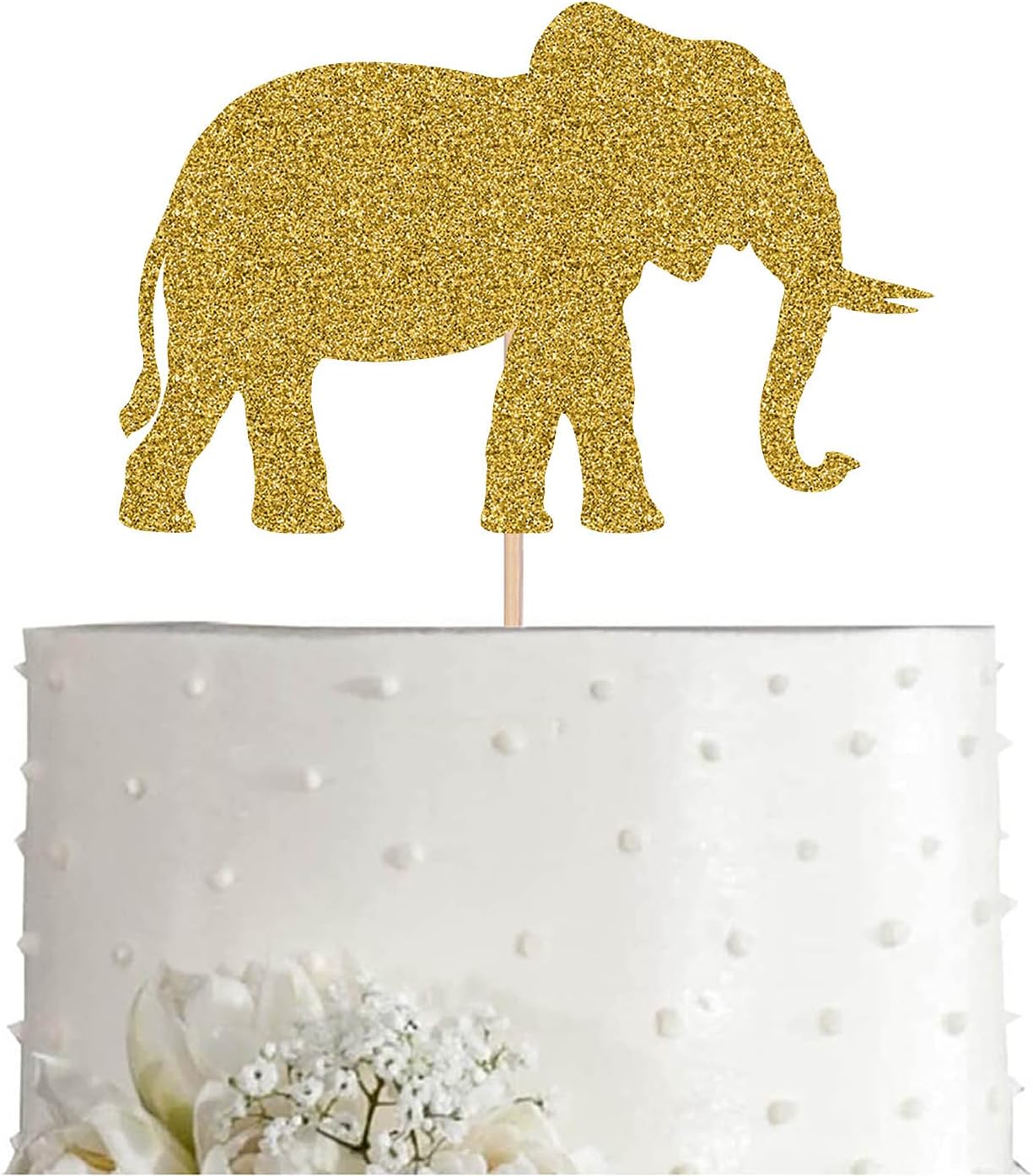 B-08 Party Propz Jungle Theme Cake Topper 15pc (incl elephant)
