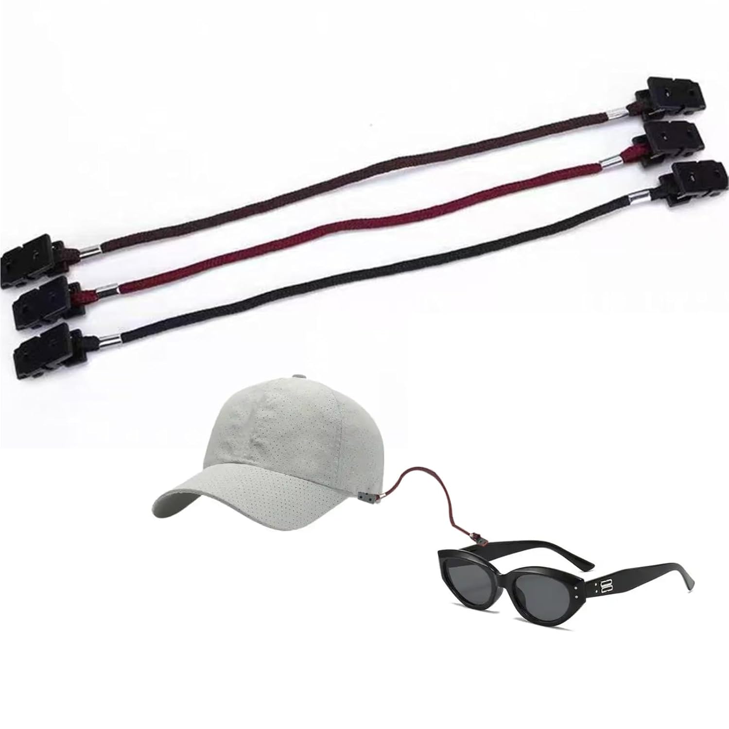 F-32 Tarini Hat Retainer Clip Travel 3PCS Windproof Cap Clips Retractable
