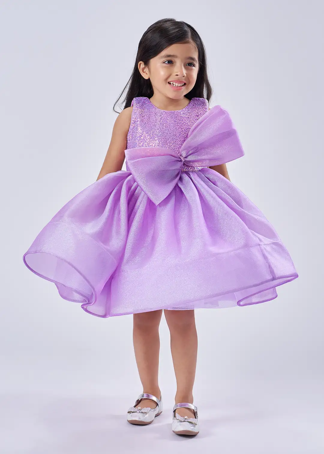 Hopscotch Sequinned Ruffle Green B0GTTRHWNP