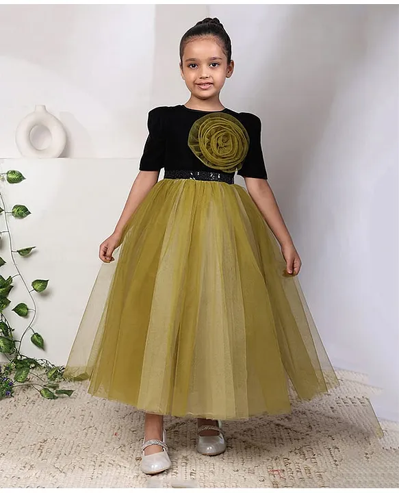 K-03 Toy Balloon emerald sequin gown