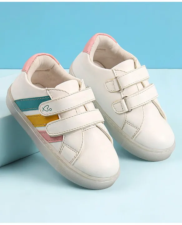 K-08 Babyoye velcro sneakers white