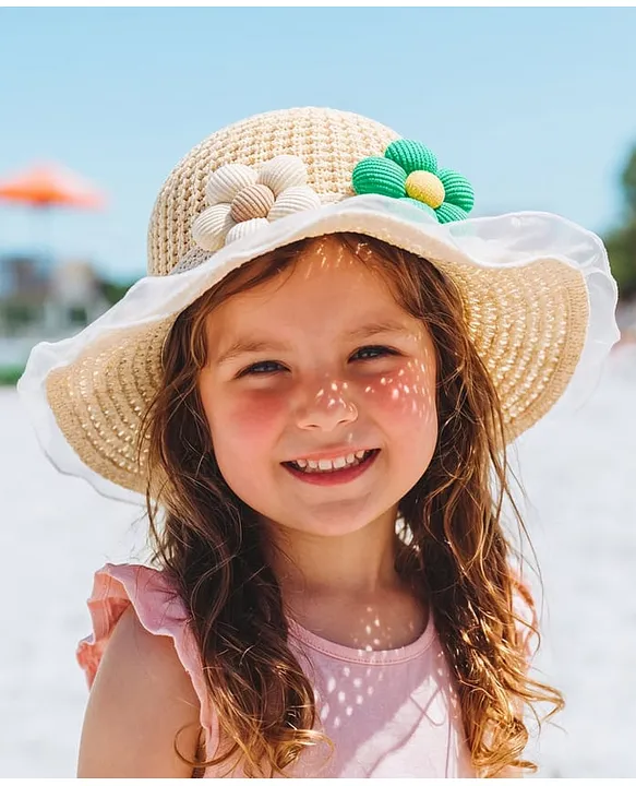 K-09 Babyhug Floral Applique Bucket Hat