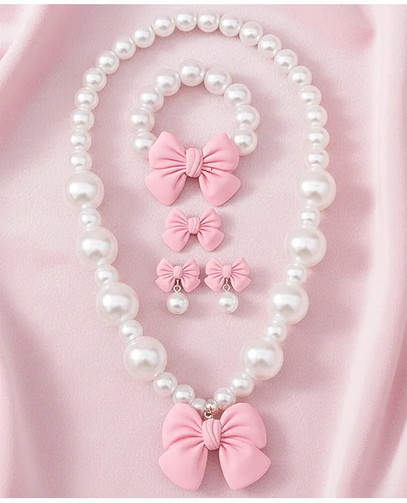 K-19 SYGA 4-Pc Pink Jewelry Set