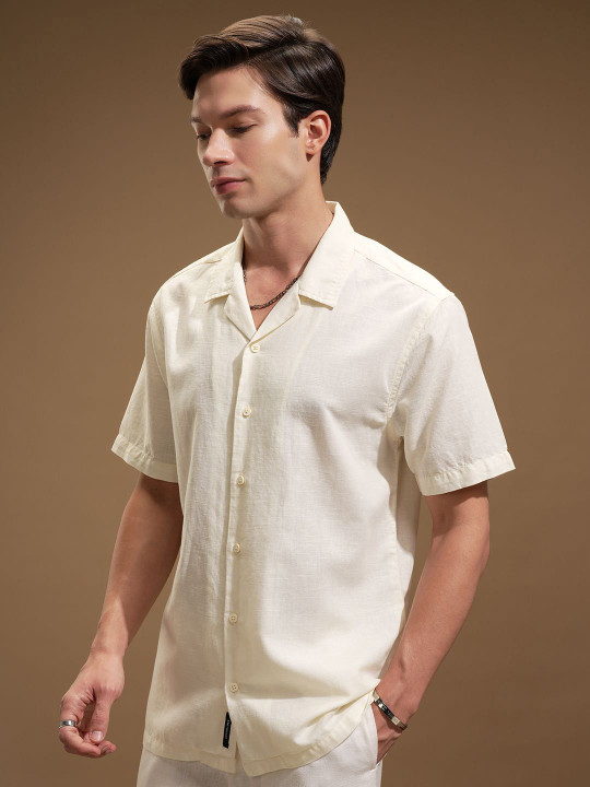N-01 HIGHLANDER Cuban Cream shirt