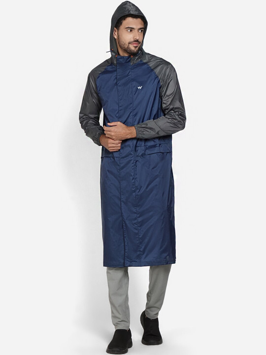 N-10 Wildcraft rain jacket navy