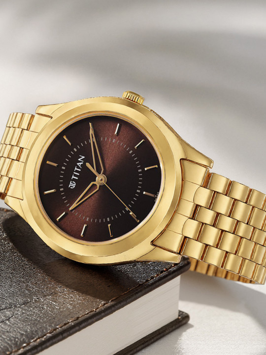 N-20 Titan Karishma Zing brown watch
