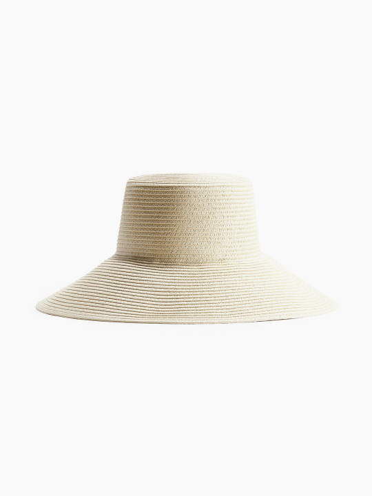 Y-13 H&M Sloping-Brim Straw Hat