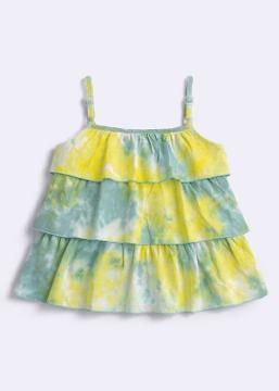 Owned Hopscotch yellow+sage tie-dye 3-tier — Day 9 sundown